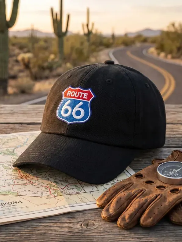 Retro 66 100th Anniversary Print Baseball Cap