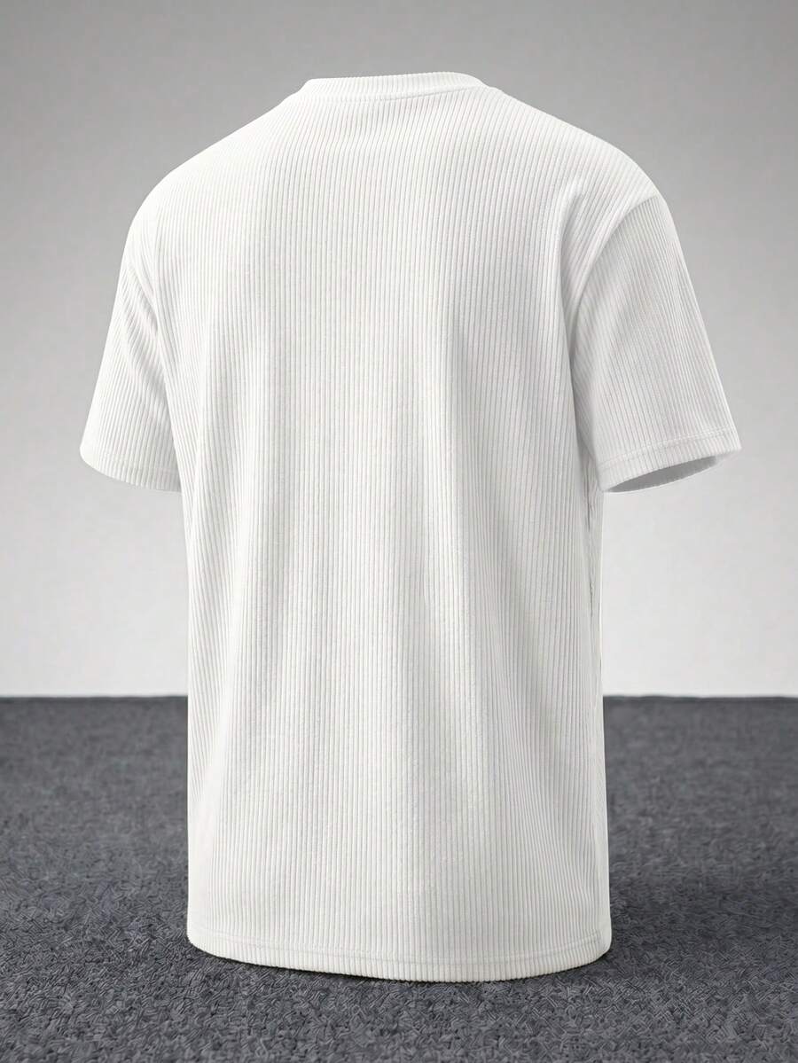 Men's Casual Loose Fit Round Neck Short Sleeve T-Shirt