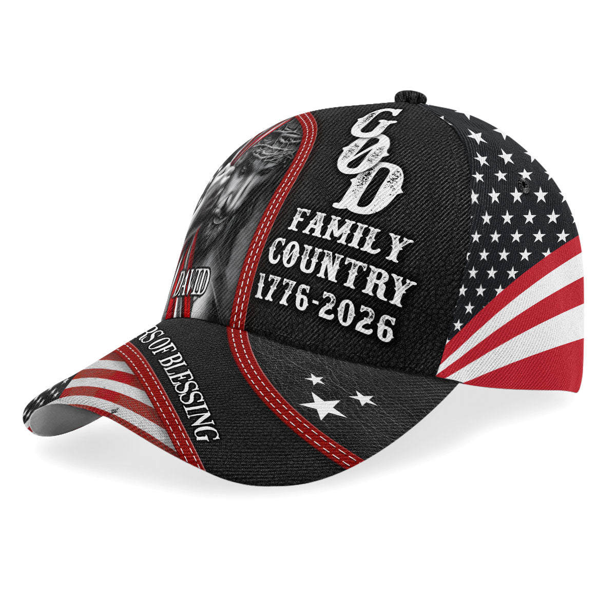 American Patriotic 250 Years Of Blessing God | Personalized Classic Cap