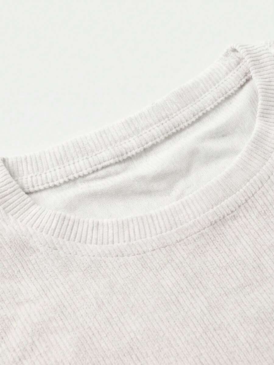 Men's Casual Loose Fit Round Neck Short Sleeve T-Shirt