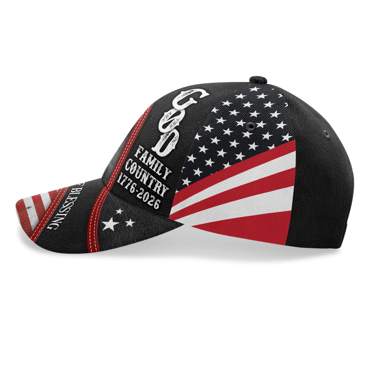 American Patriotic 250 Years Of Blessing God | Personalized Classic Cap