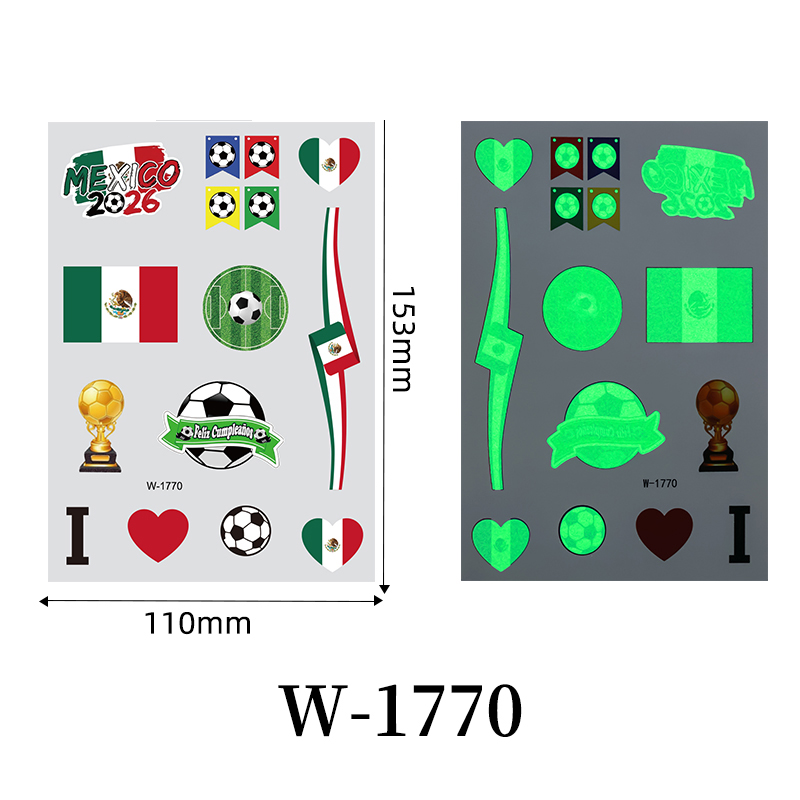 [Copy]Waterproof National Flag Temporary Tattoos