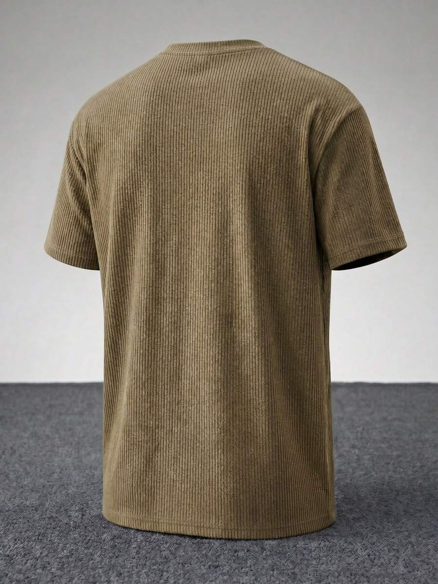 Men's Casual Loose Fit Round Neck Short Sleeve T-Shirt