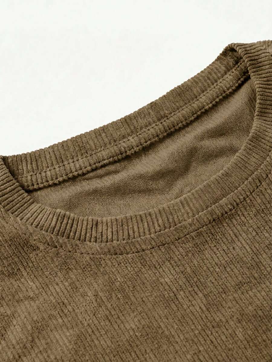 Men's Casual Loose Fit Round Neck Short Sleeve T-Shirt