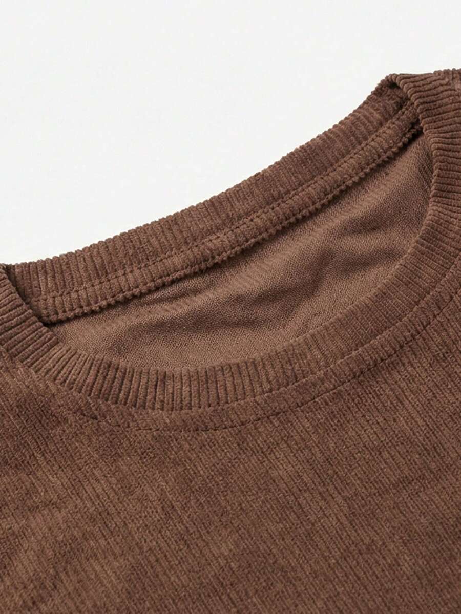 Men's Casual Loose Fit Round Neck Short Sleeve T-Shirt