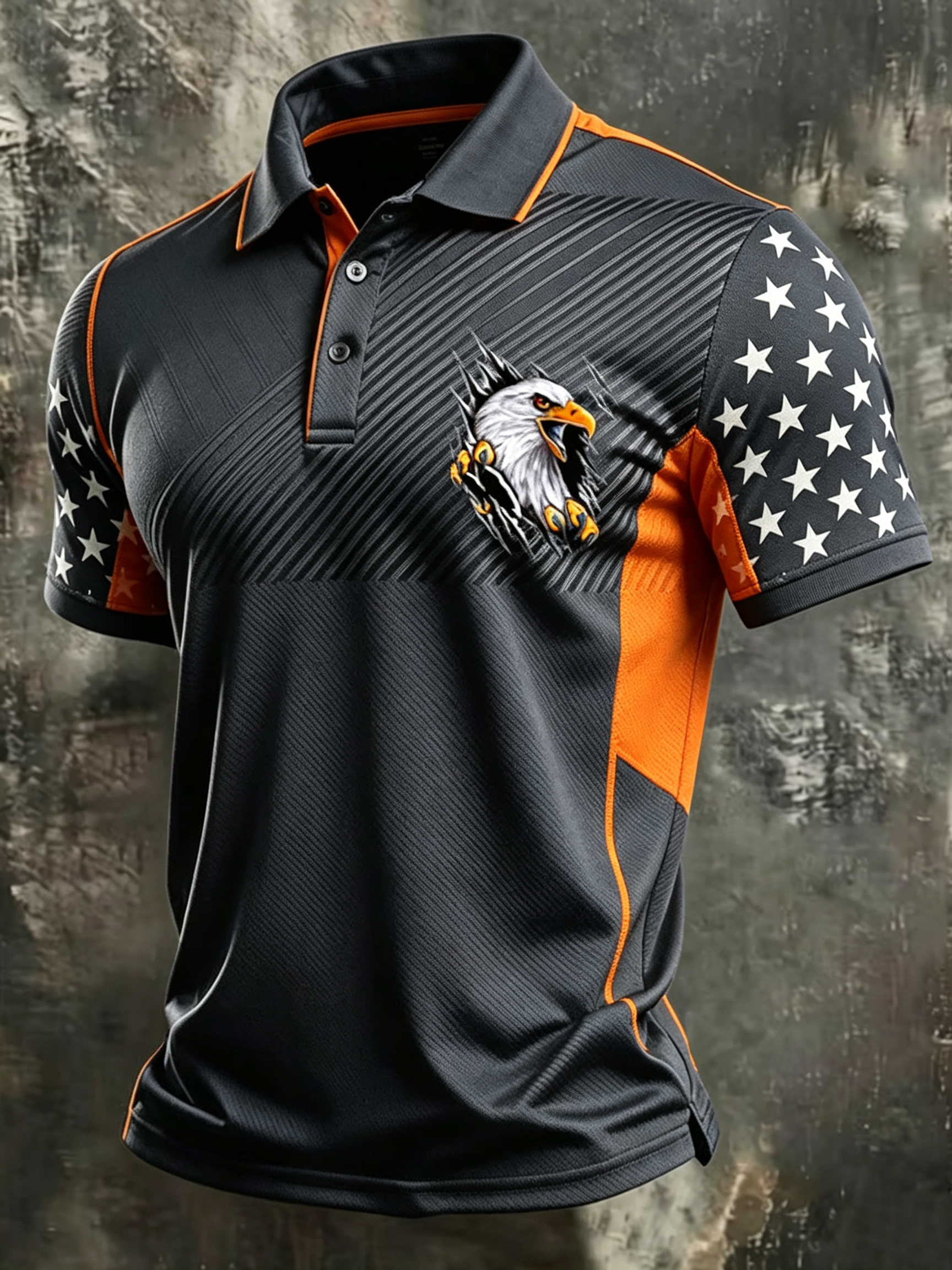 Men'S American Flag 250Th Anniversary Polo Shirt