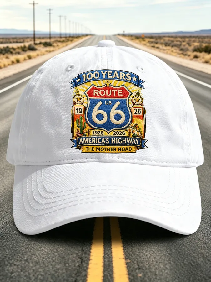 Unisex Vintage USA Road Trip Printed Hat