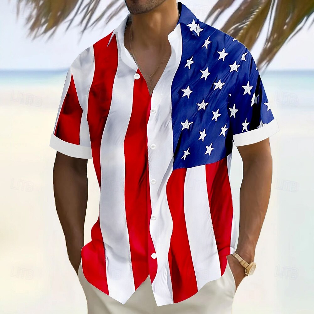 USA 250th Anniversary Distressed Flag Shirt - American Patriotic Casual Top
