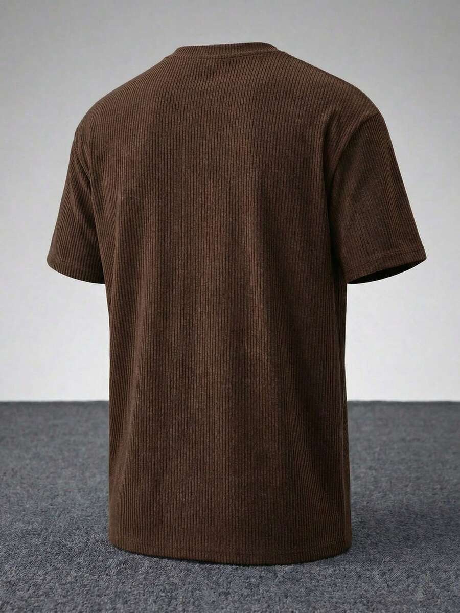Men's Casual Loose Fit Round Neck Short Sleeve T-Shirt
