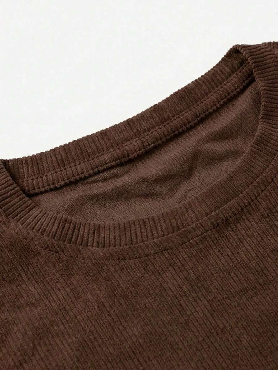 Men's Casual Loose Fit Round Neck Short Sleeve T-Shirt