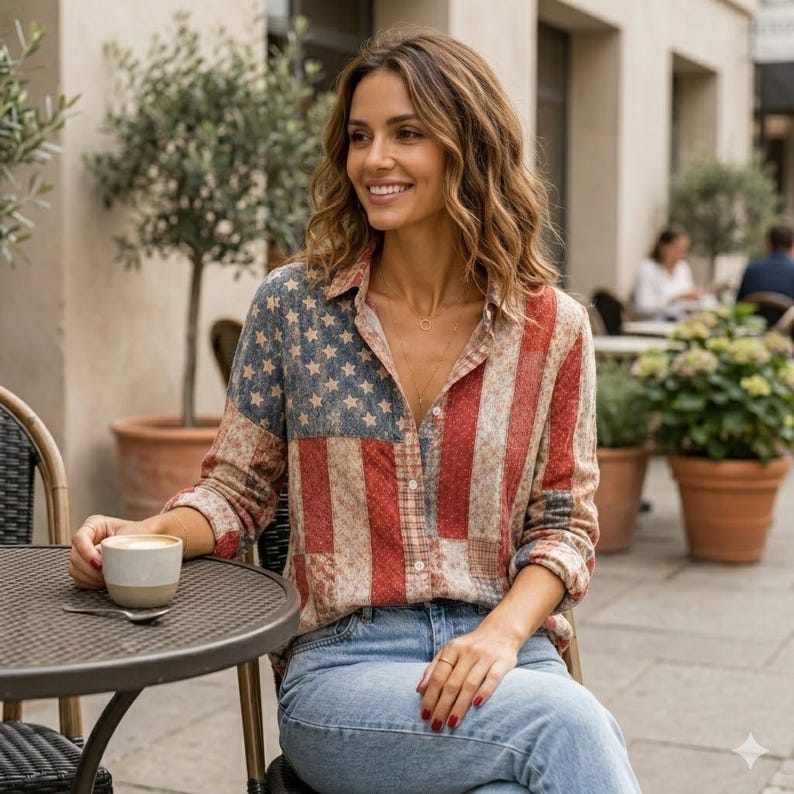 [Copy][Copy][Copy][Copy][Copy]Men's Drip Paint American Flag Artistic Button-Up Shirt | Patriotic Art Hawaii Short Sleeve