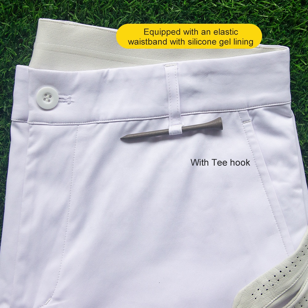 Men’s Performance Stretch Golf Pants with Tee Holder