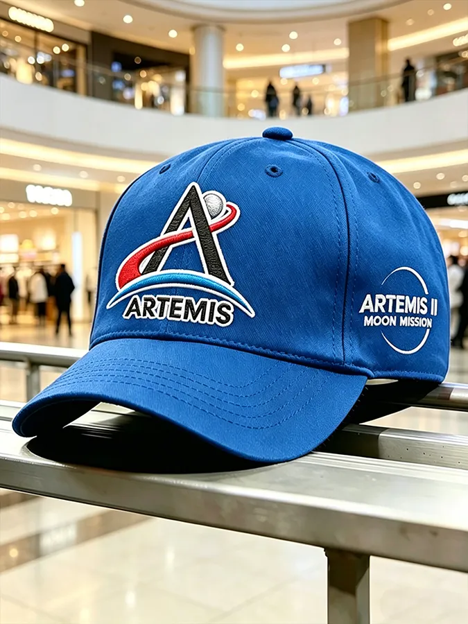Unisex Artemis II 2026 Rocket Launch Print Hat