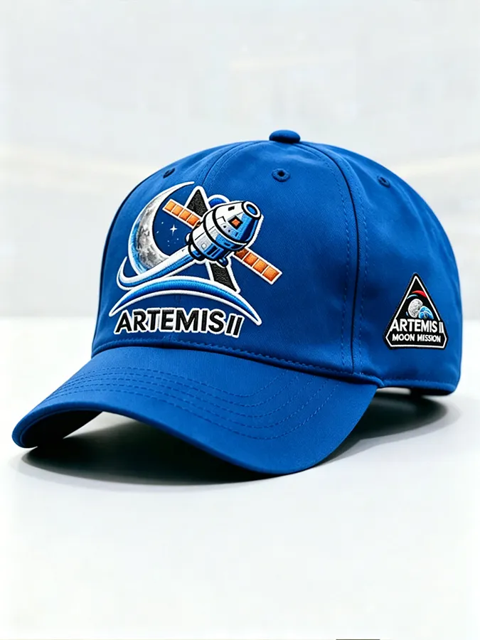 Unisex Artemis II 2026 Rocket Launch Print Hat