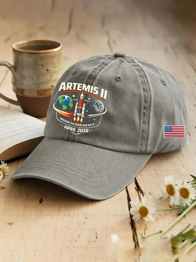 Unisex Humanity Returns To The Moon Printed Hat
