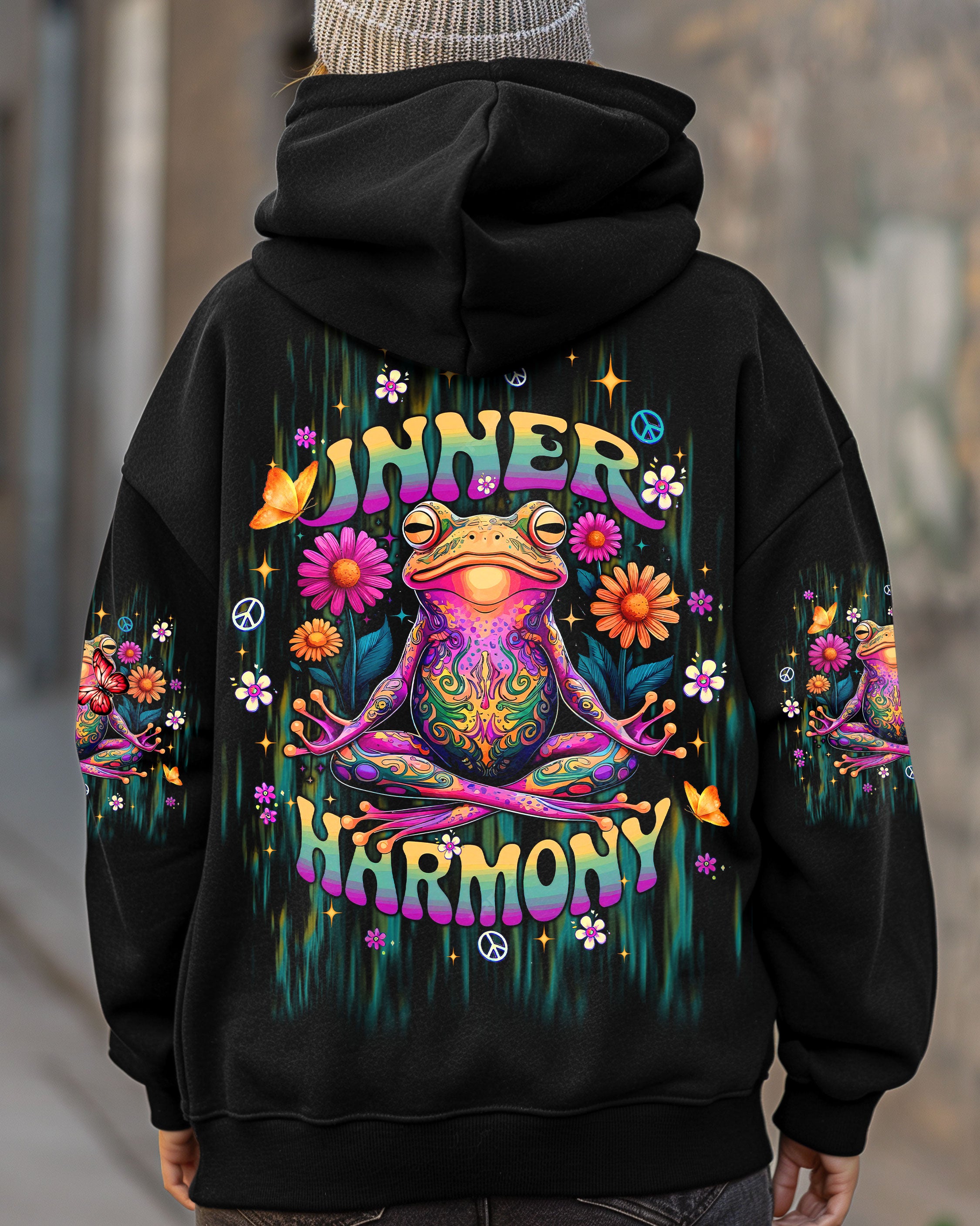 INNER HARMONY FROG ALL OVER PRINT - TLTW0802253