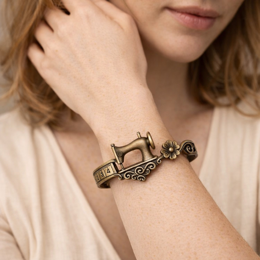 🪡Limited Time Offer 50% OFF - Sewing Machine Bracelet & Ring Set🧵