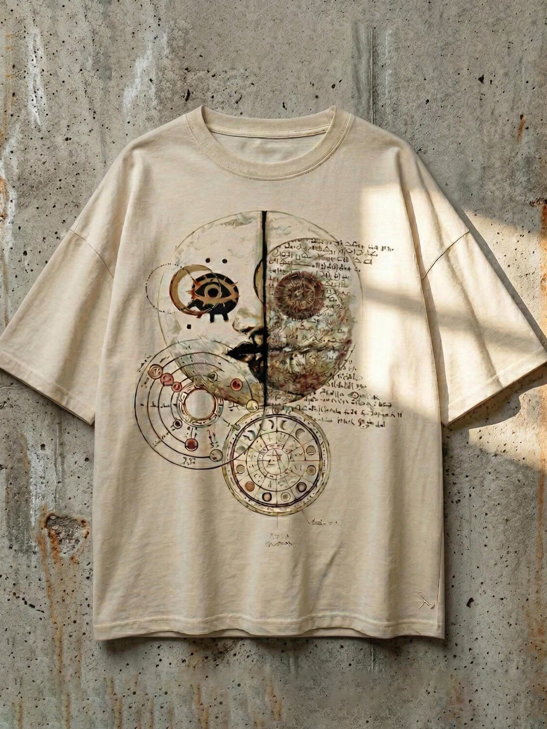 Men's Dark Art Of The Starry Sky Print T-Shirt