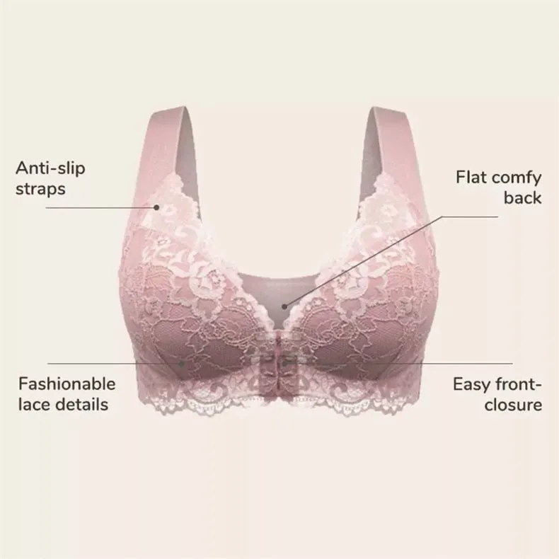 Lily Bras – Front Closure 5d Shaping Push Up Bra – Seamless, Beauty Back, Comfy