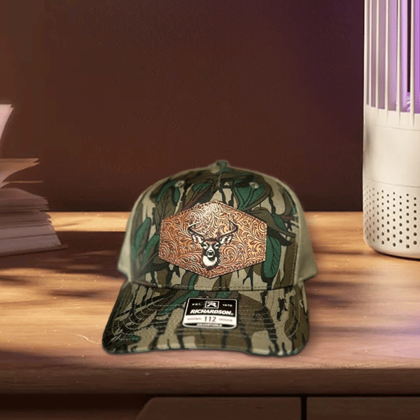 🎁Last 4 hours 50% OFF -🔥Tooled leather Deer Hat (BUY 2 FREE SHIIPPING)