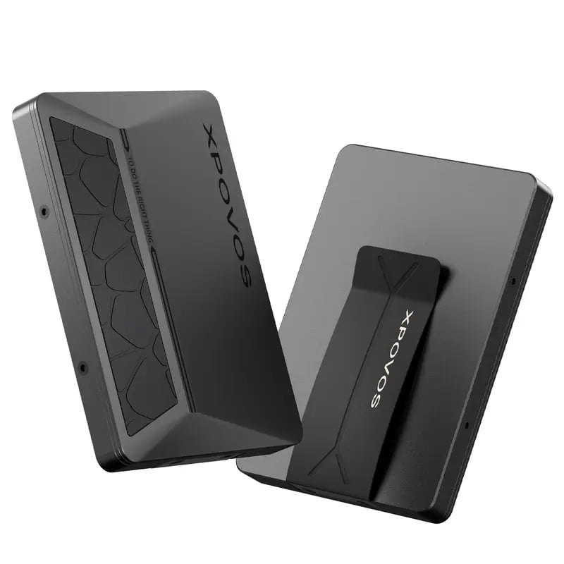 💳 XPOVOS Slim Metal Wallet – Pop-up Card Holder with Money Clip – RFID Blocking Minimalist Wallet 🚀