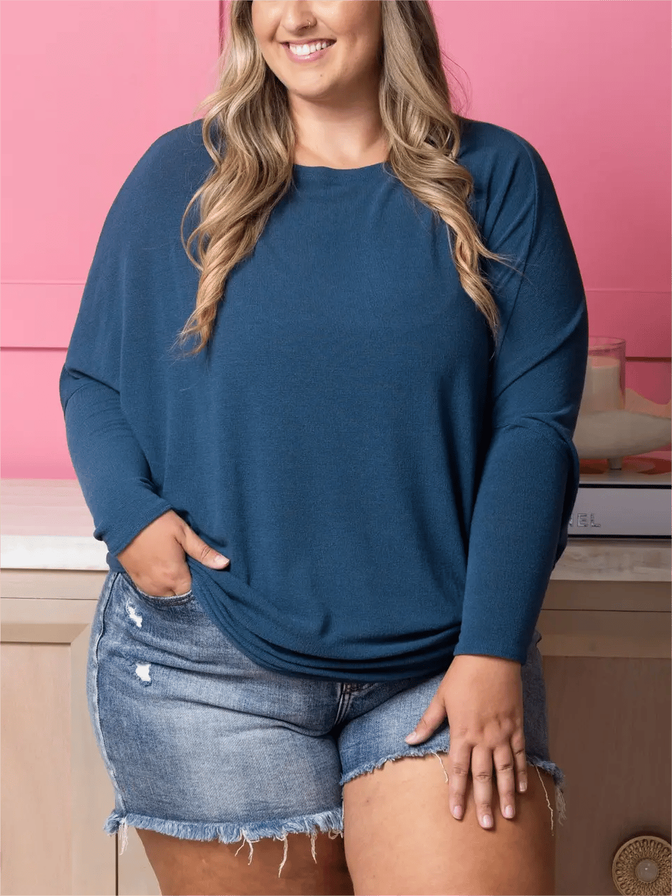💥LAST DAY SALE 49% OFF💥-👚"Dreamy Knit" Boatneck Dolman Top