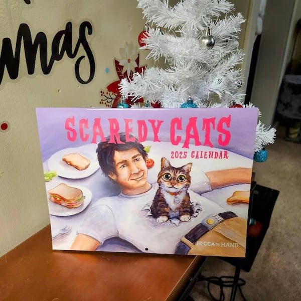 🔥LAST DAY SALE 50% OFF - 🐱Scaredy Cats 2025 Monthly Calendar