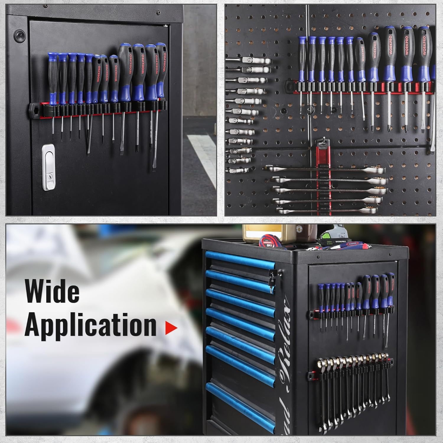 🧲🛠️Magnetic Wrench and Screwdriver Organizer – Tool Organizer for Workshop & Garage