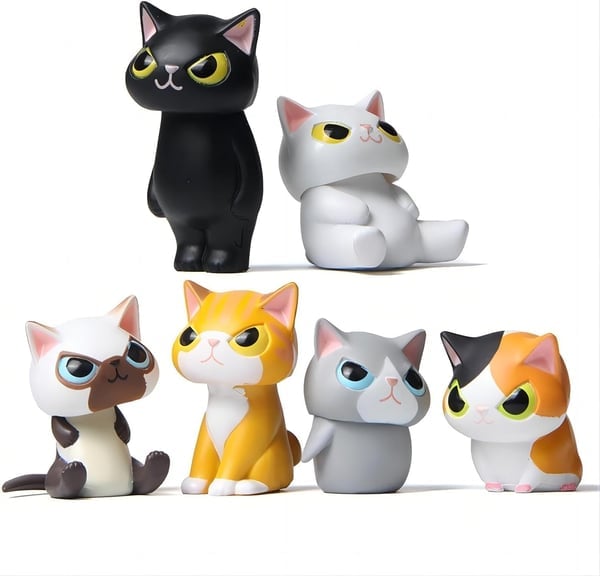 Camouflage Cat Figurine