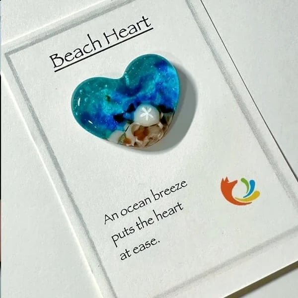 Glass Beach Pocket Heart
