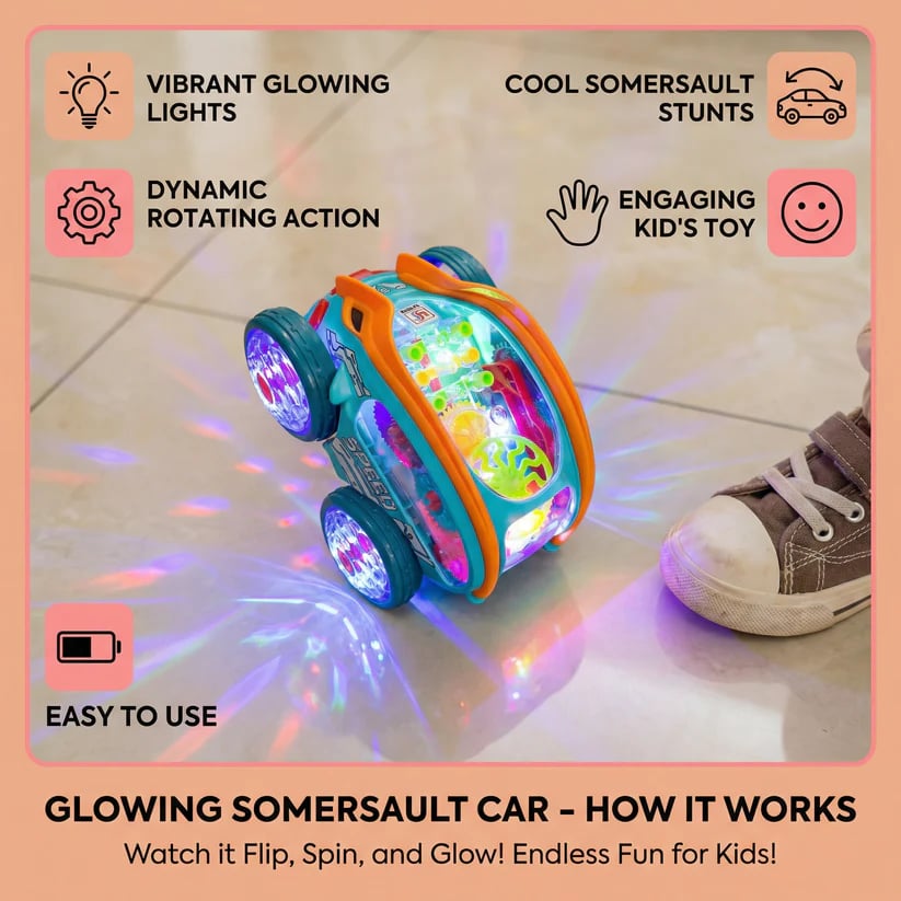 LED Somersault Vehicle with Music