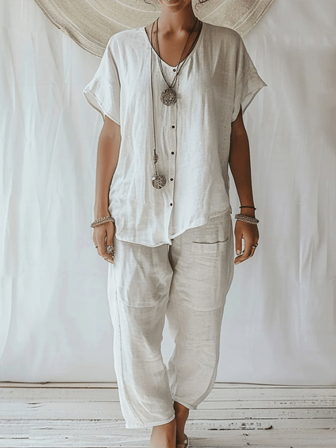 Women's Casual Loose Patchwork Shirt
