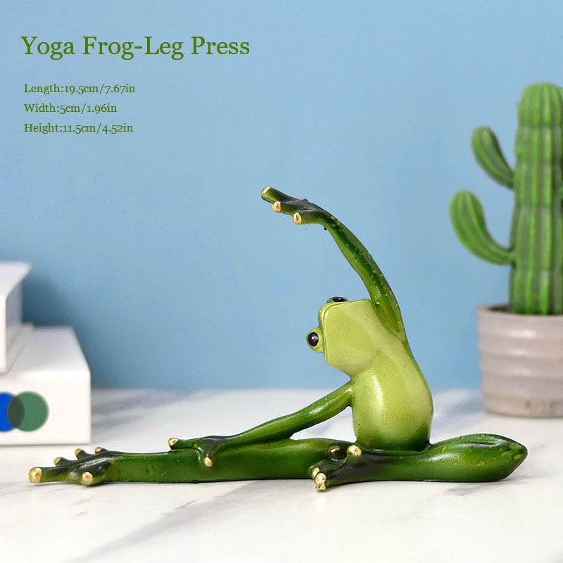 🐸Yoga frog pastoral resin craft decoration