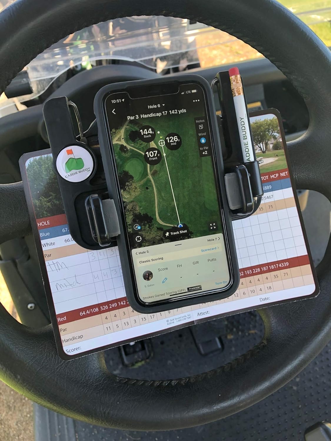 🔥Hot Sale 49% off🌟⛳ Golf cart steering wheel phone holder
