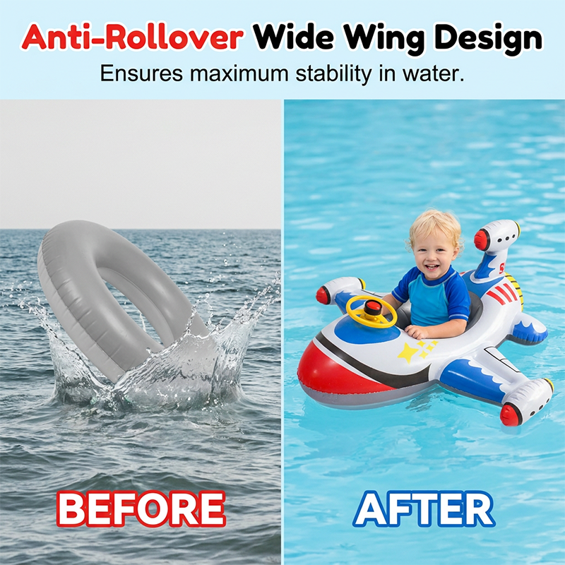 Airplane Inflatable Pool Float for Kids