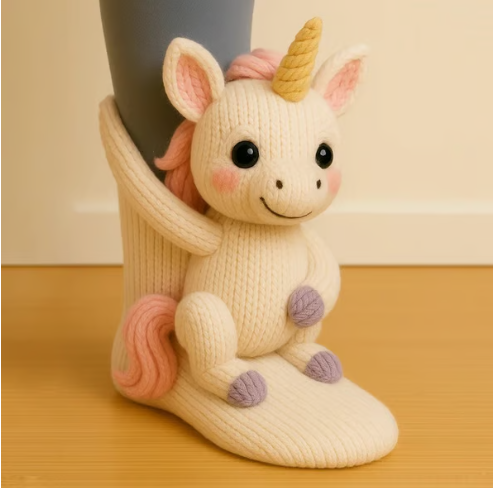 Cozy 3D Knit Animal Socks, Cute & Comfy for You or a Lovely Gift