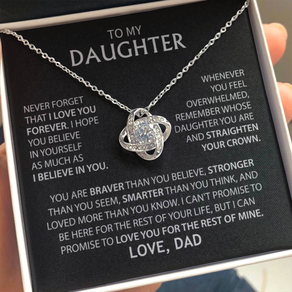 To My Daughter - Love Dad - Necklace Gift Set
