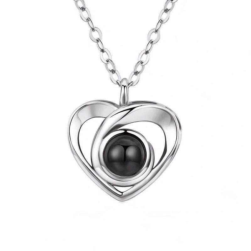 Personalized Heart Photo Necklace