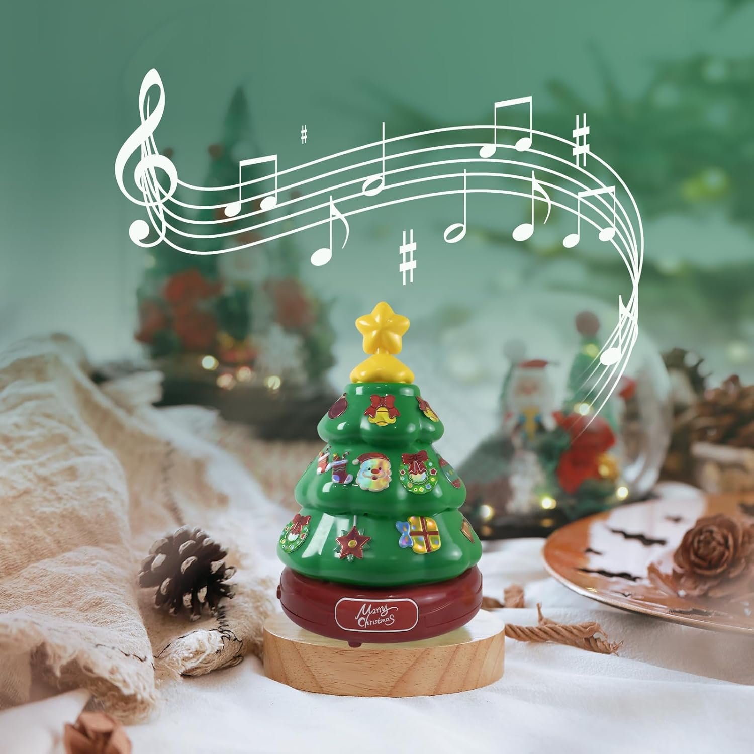 🔥Last 4 hours Sale: Save $20-Christmas Tree Bubble Machine for Kids