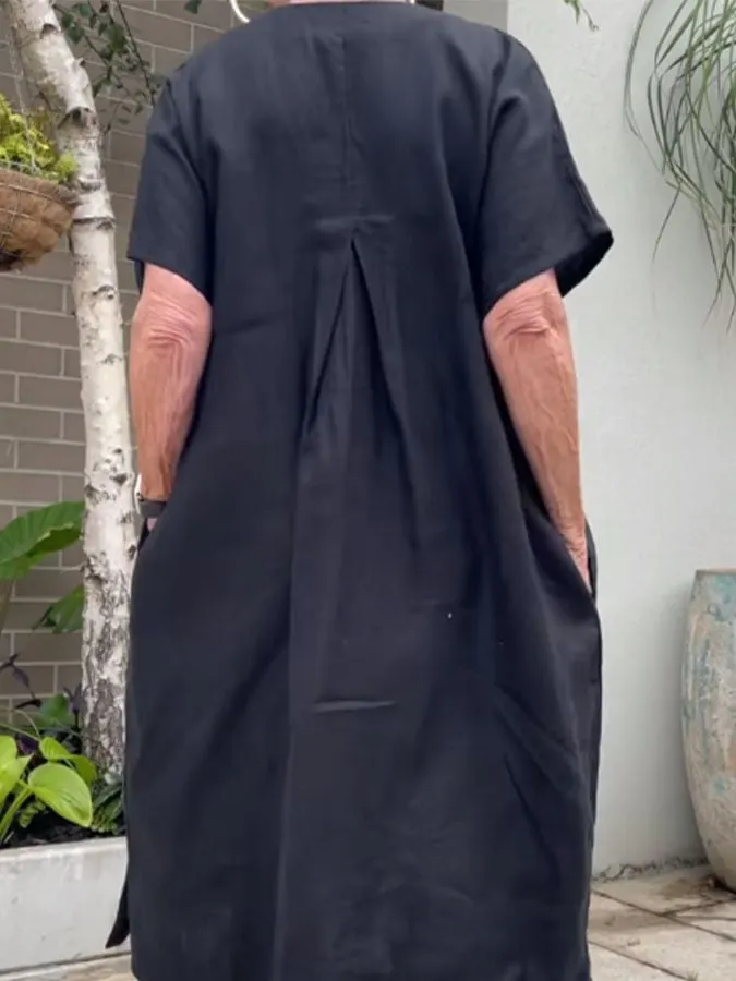 Women's Black Loose Casual Dress