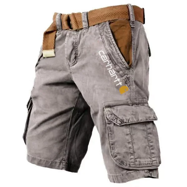 Visenoya Men's Multiple Pockets Wear-Resistant Cargo Shorts