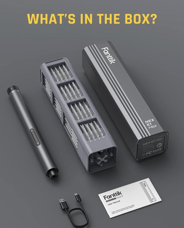 🔥Last Day 49% OFF - 🛠️E1 MAX 3.7V Mini Electric Screwdriver 50-in-1