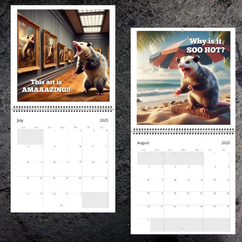 2025 Screaming Possum Calendar