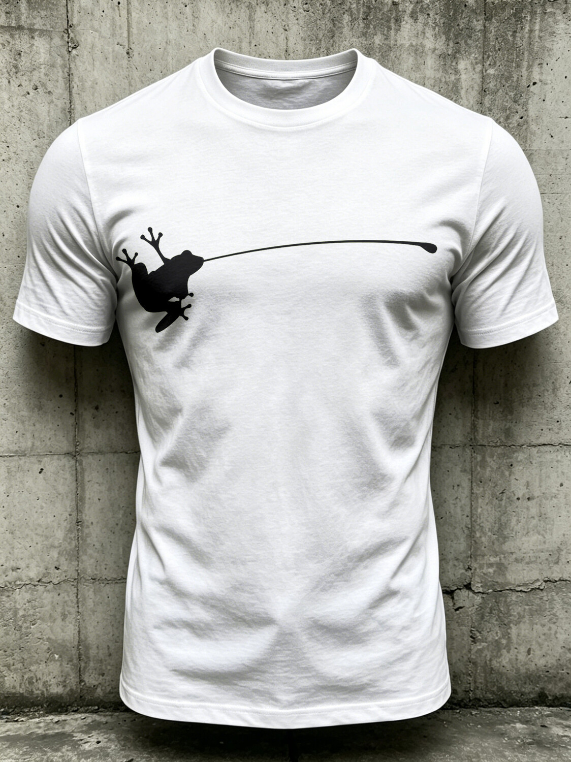 Men's Fun Frog Tongue Cotton Casual T-Shirt