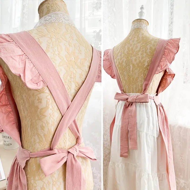 🌸The 100% Cotton Floral Apron – Soft, Stylish & Full Coverage