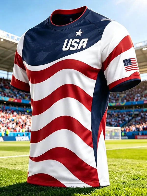 Men's USA Soccer Art Print T-Shirt