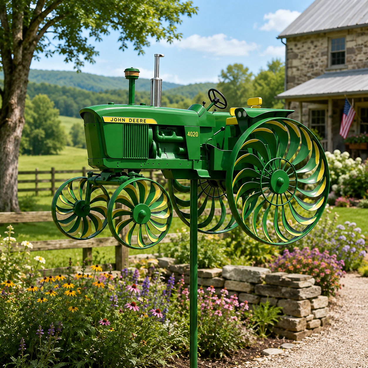 🔥Limited Edition, Only 100 Sets Left! - John Deere Garden Wind Spinner