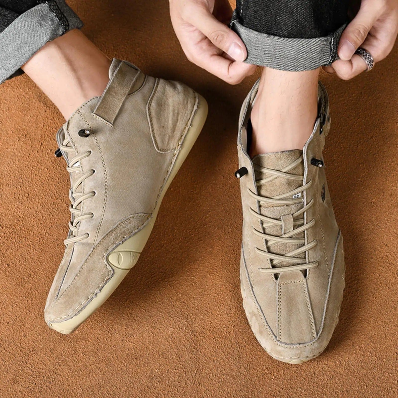 StrideGlide – Your All-Terrain Italian Style Leap Shoes