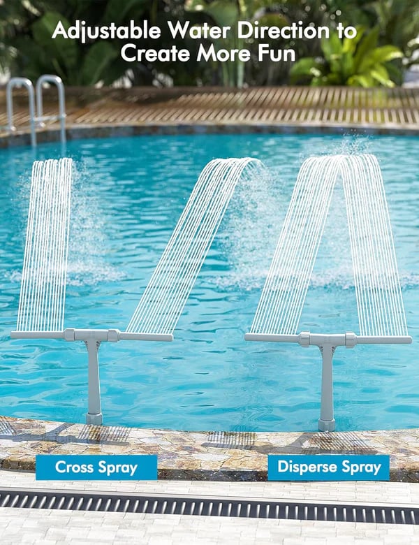 Adjustable Sprinkler Fountain for Above Ground/Inground Pool