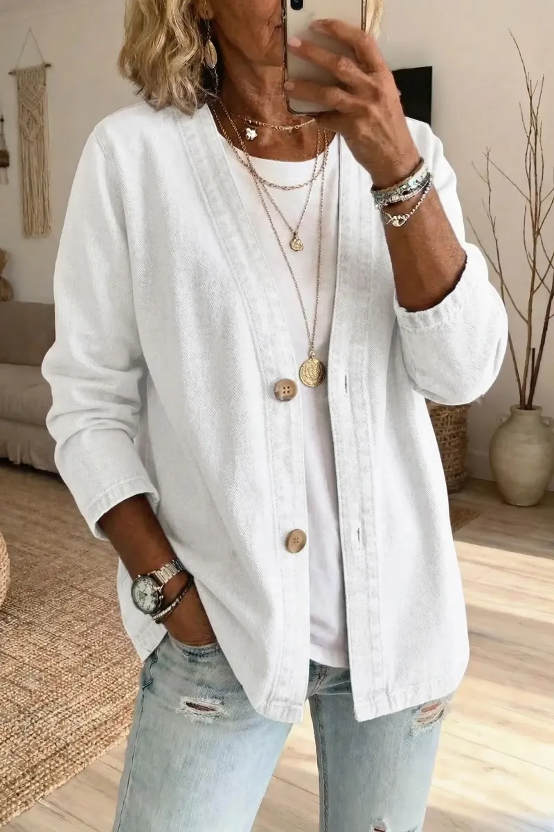 Women's Casual Denim Cardigan